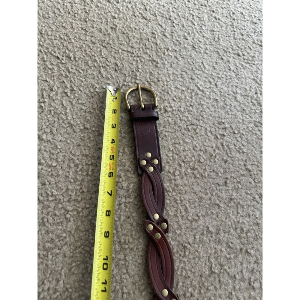 Fossil women's Brown Braided leather Belt Size M